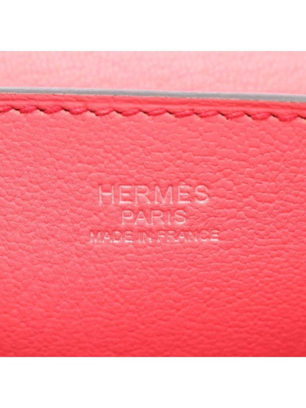 Hermes Shoulder Bag Opry 24 ck Geranium Rose Azalea Leather - Picture 4 of 9